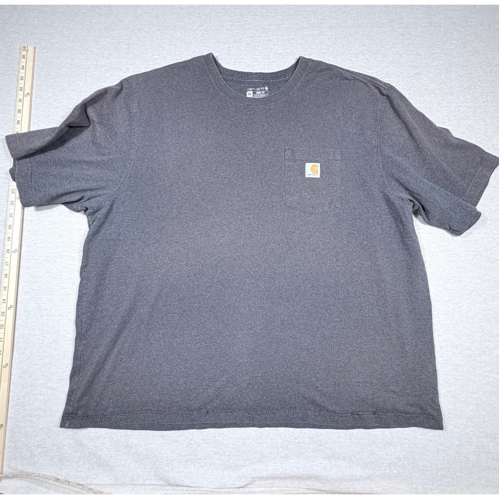 Carhartt Loose Fit Pocket T-Shirt Mens 3XL Charcoal Grey Short Sleeve Work Tee